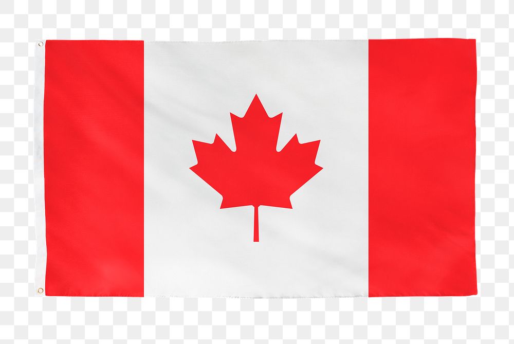 Canada png flag, national symbol, transparent background