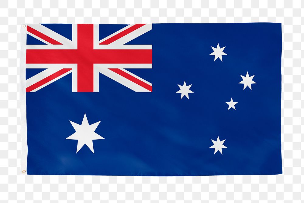 Australia png flag, national symbol, transparent background