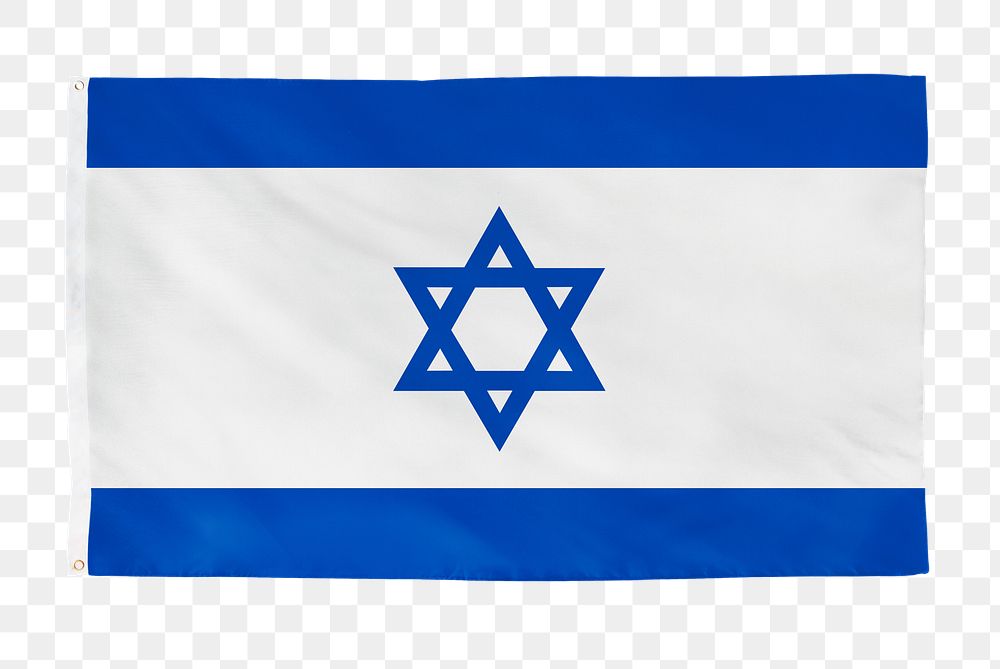 Israel png flag, national symbol, transparent background
