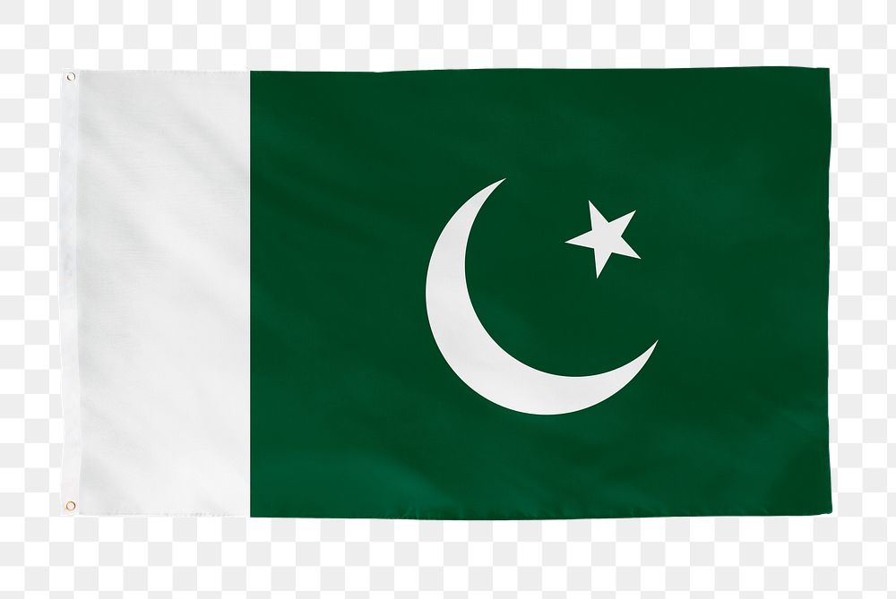 Pakistan png flag, national symbol, transparent background