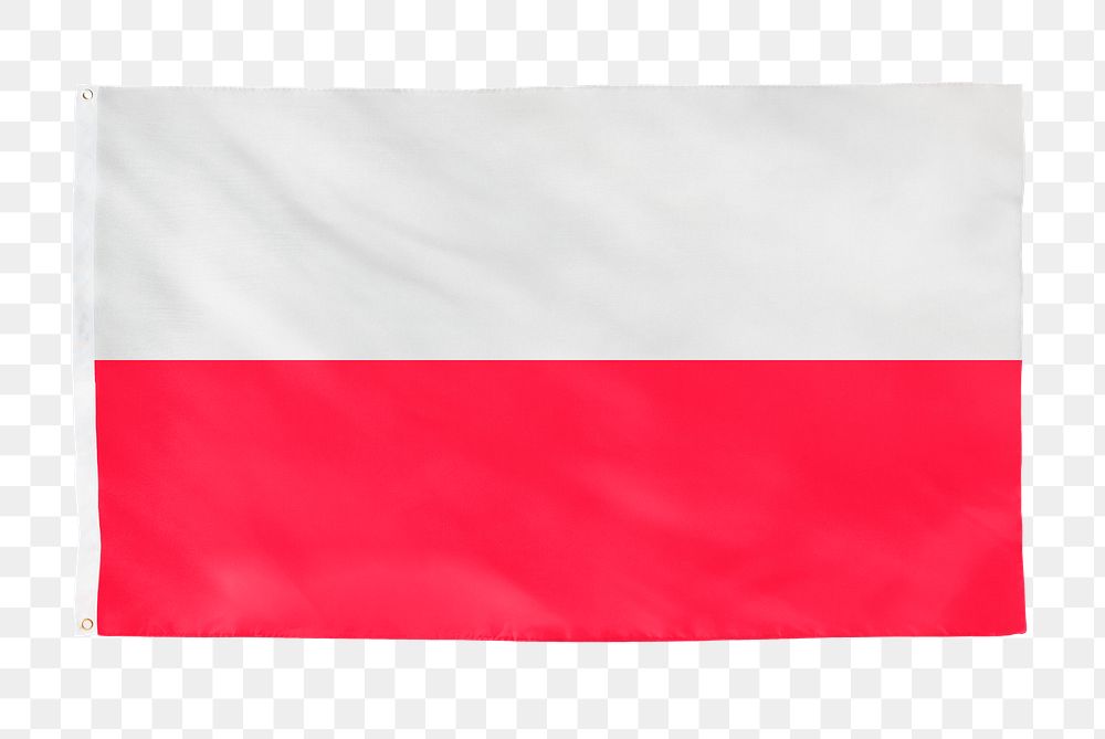 Poland png flag, national symbol, transparent background