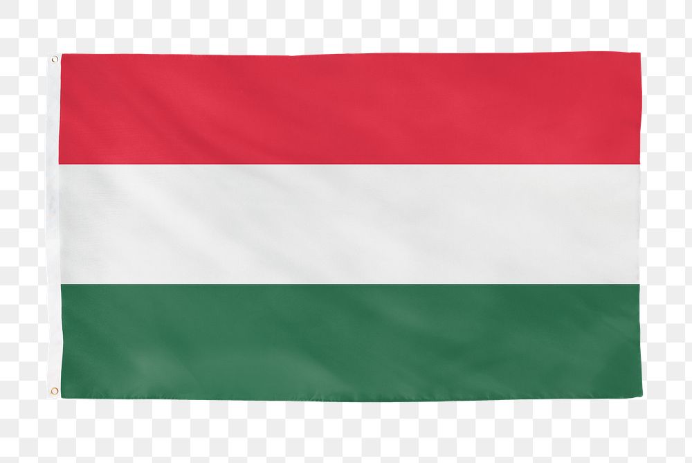 Hungary png flag, national symbol, transparent background