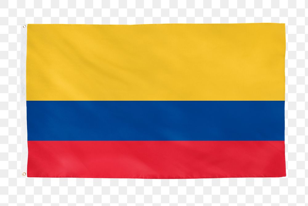 Colombia png flag, national symbol, transparent background
