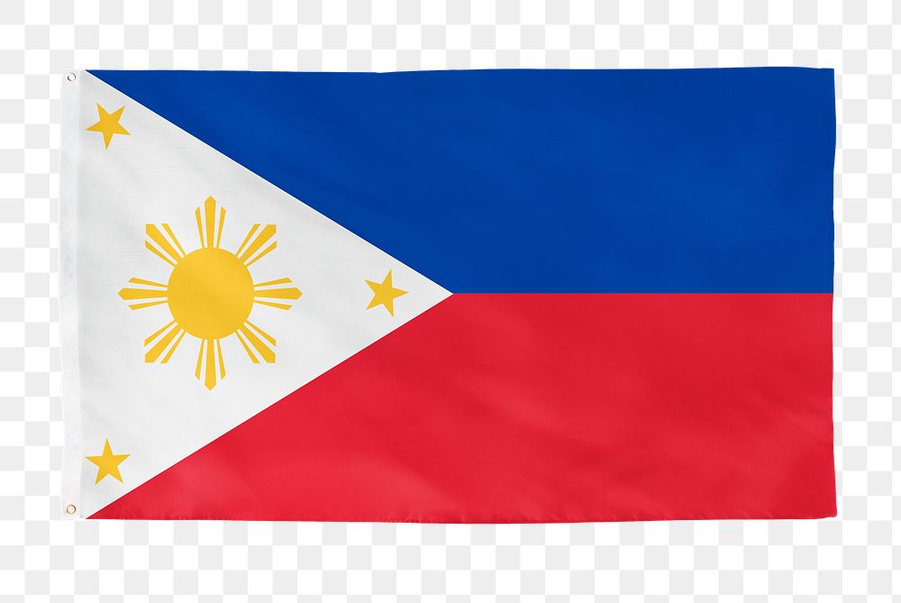 Philippines png flag, national symbol, transparent background