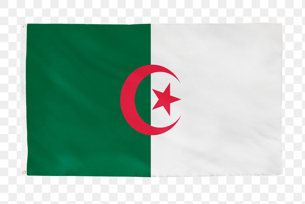 Algeria png flag, national symbol, transparent background