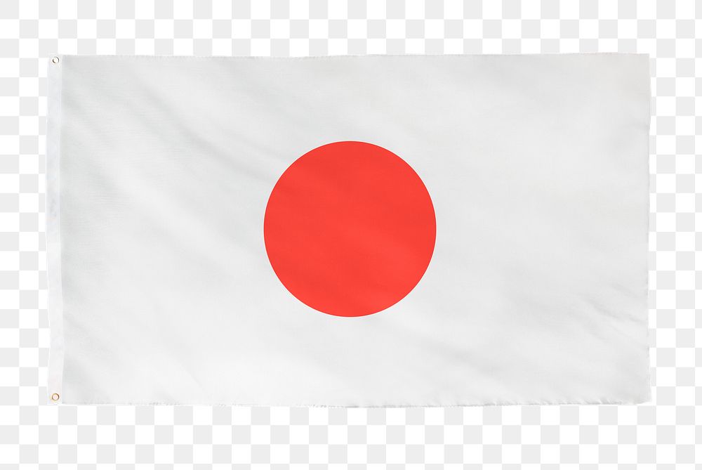 Japan png flag, national symbol, transparent background