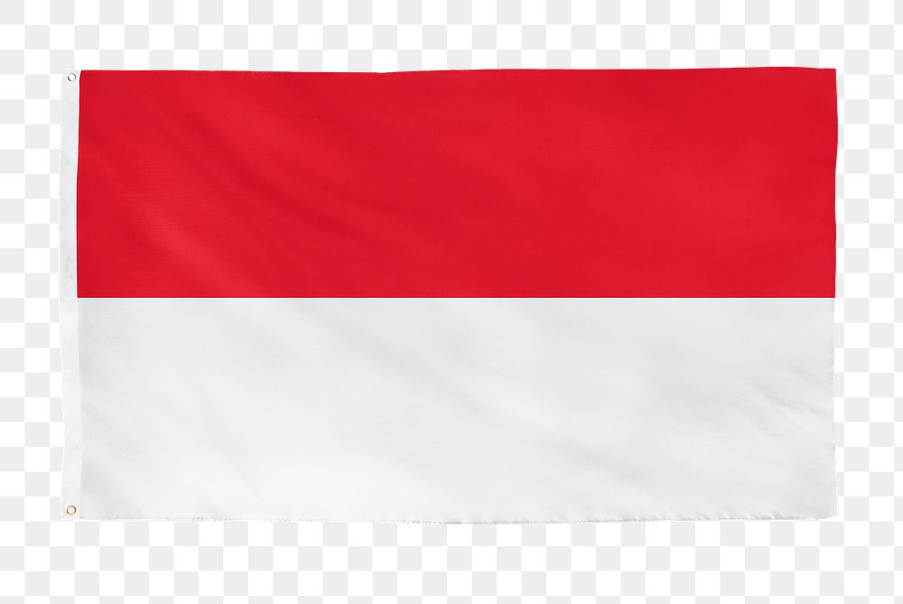 Indonesia png flag, national symbol, transparent background