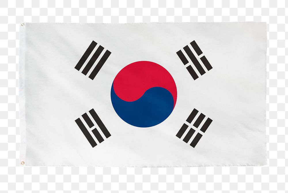 South Korea png flag, national symbol, transparent background