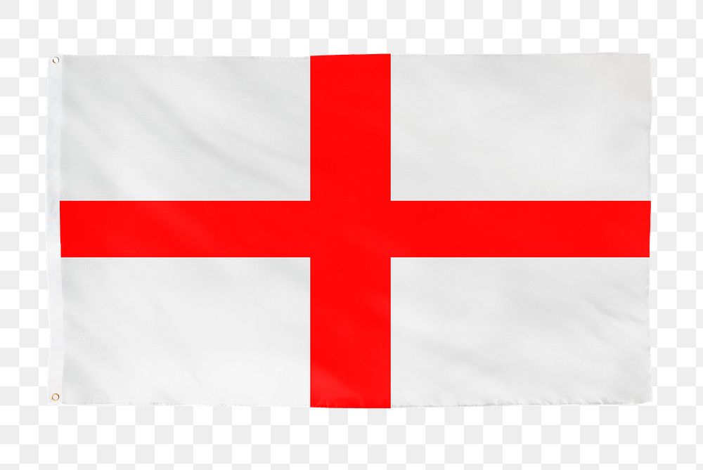 Saint George's Cross png flag, national symbol, transparent background