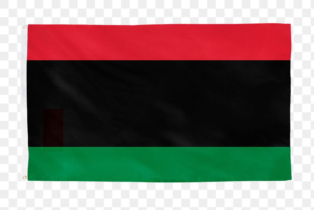 Pan-African png flag, national symbol, transparent background