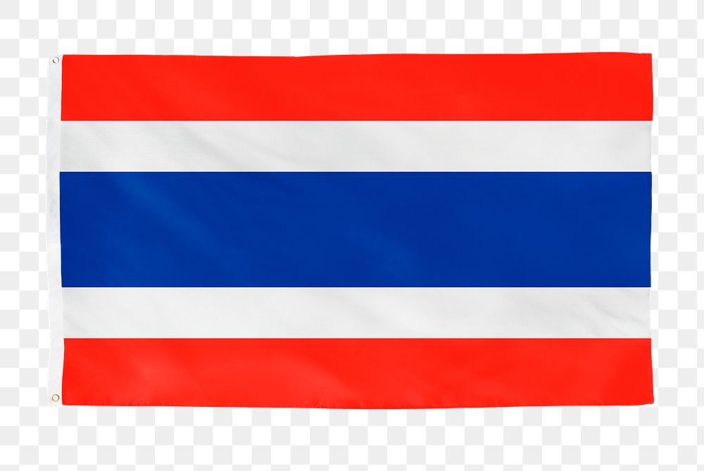 Thailand png flag, national symbol, transparent background