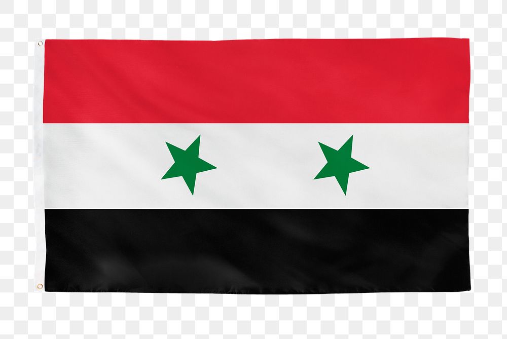 Syria png flag, national symbol, transparent background