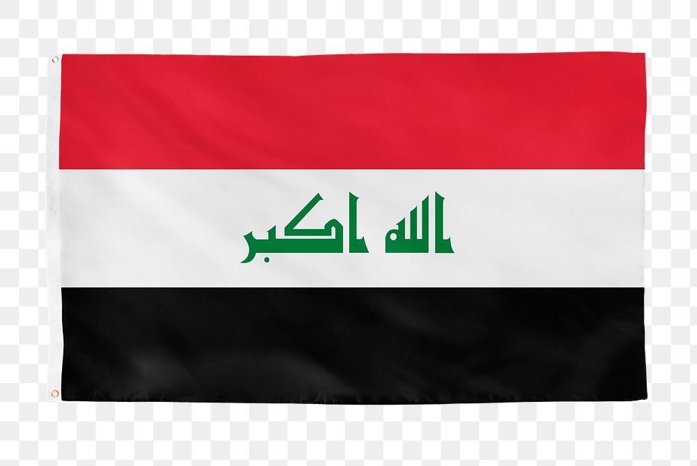 Iraq png flag, national symbol, transparent background