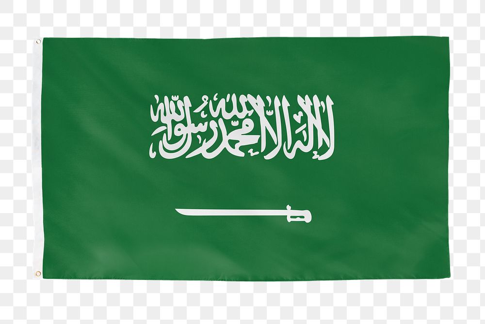 Saudi Arabia png flag, national symbol, transparent background