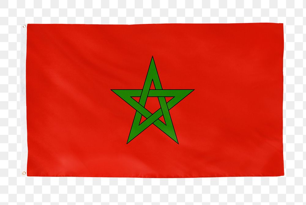 Morocco png flag, national symbol, transparent background