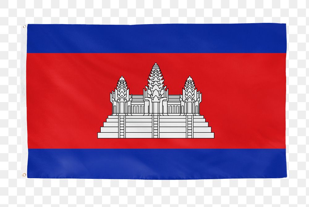 Cambodia png flag, national symbol, transparent background