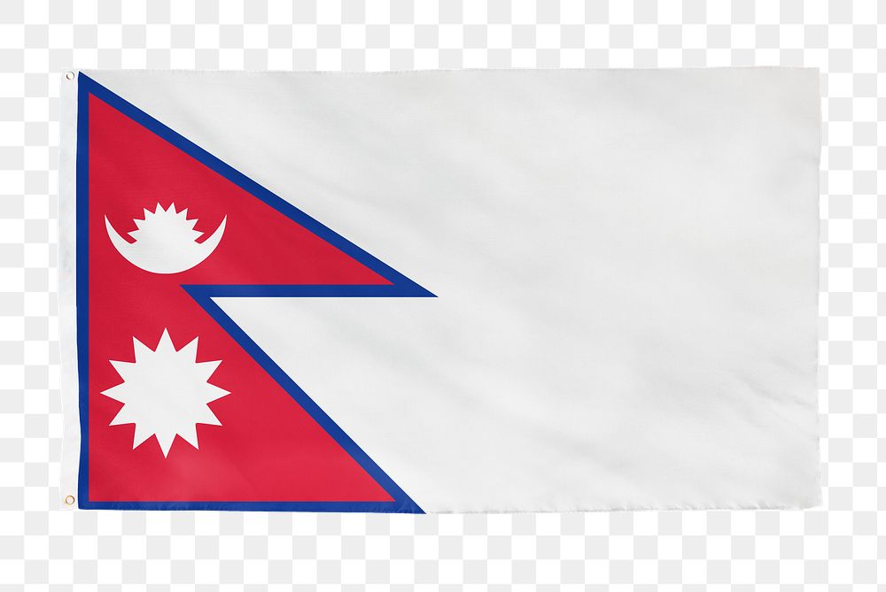 Nepal png flag, national symbol, transparent background
