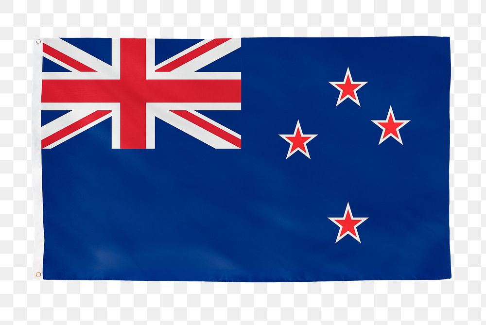 New Zealand png flag, national symbol, transparent background