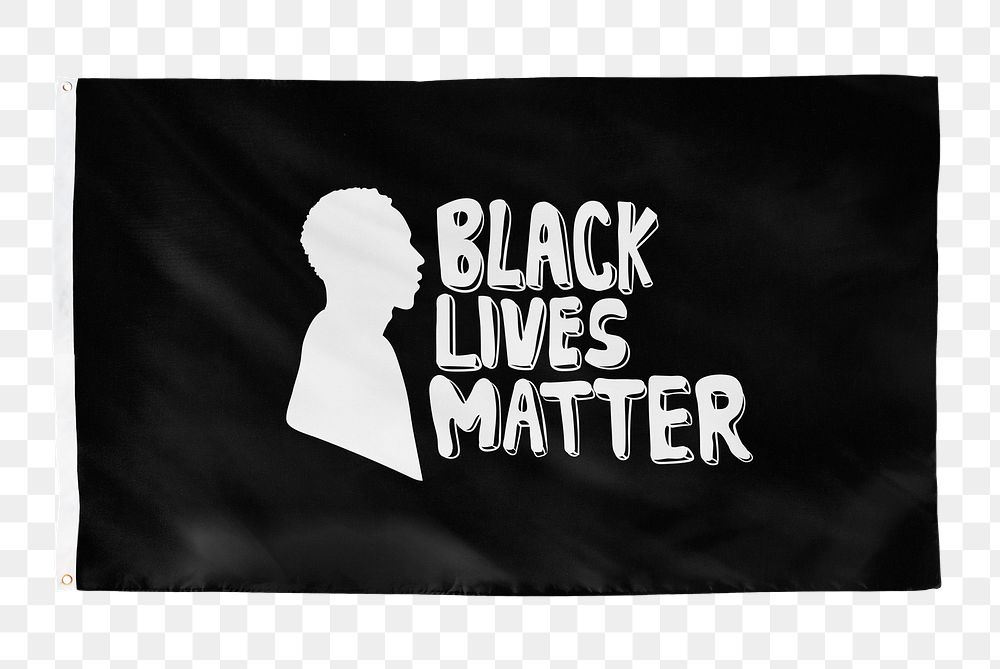 Png Black lives matter flag, transparent background