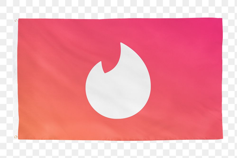 Tinder icon png flag, social media. 25 MAY 2022 - BANGKOK, THAILAND