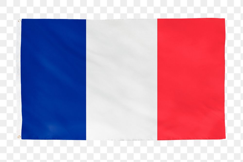 France png flag, national symbol, transparent background