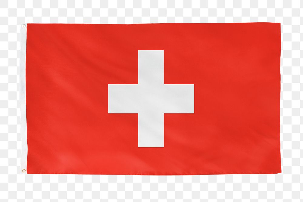 Switzerland png flag, national symbol, transparent background