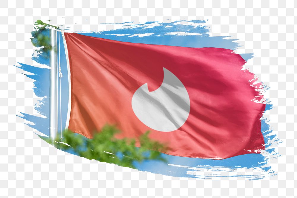 Tinder icon for social media on flag png. 26 MAY 2022 - BANGKOK, THAILAND