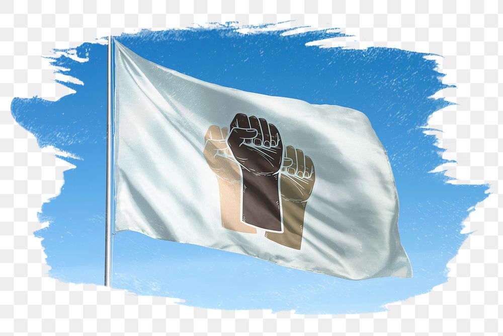 Png Black lives matter flag, transparent background