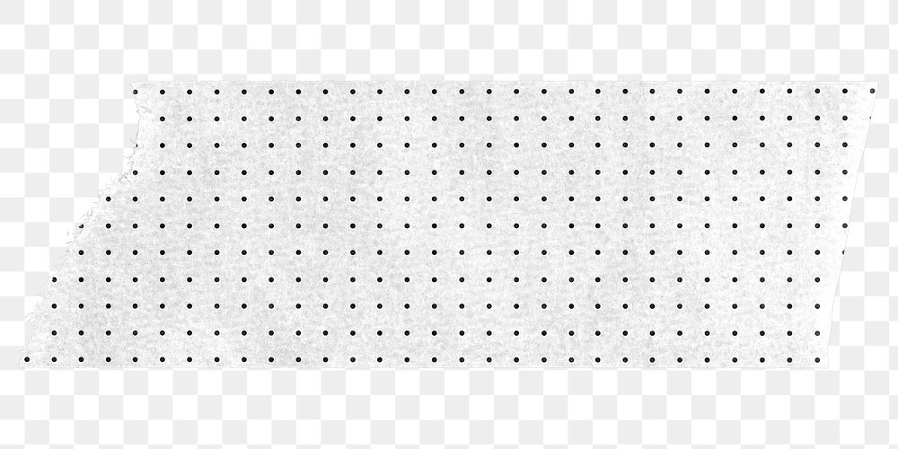 PNG dot grid washi tape, stationery collage element, transparent background