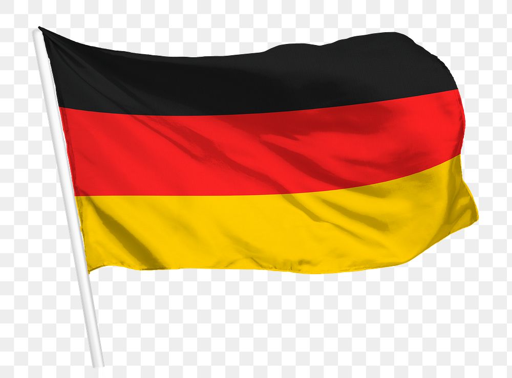 Germany flag png waving, national symbol graphic