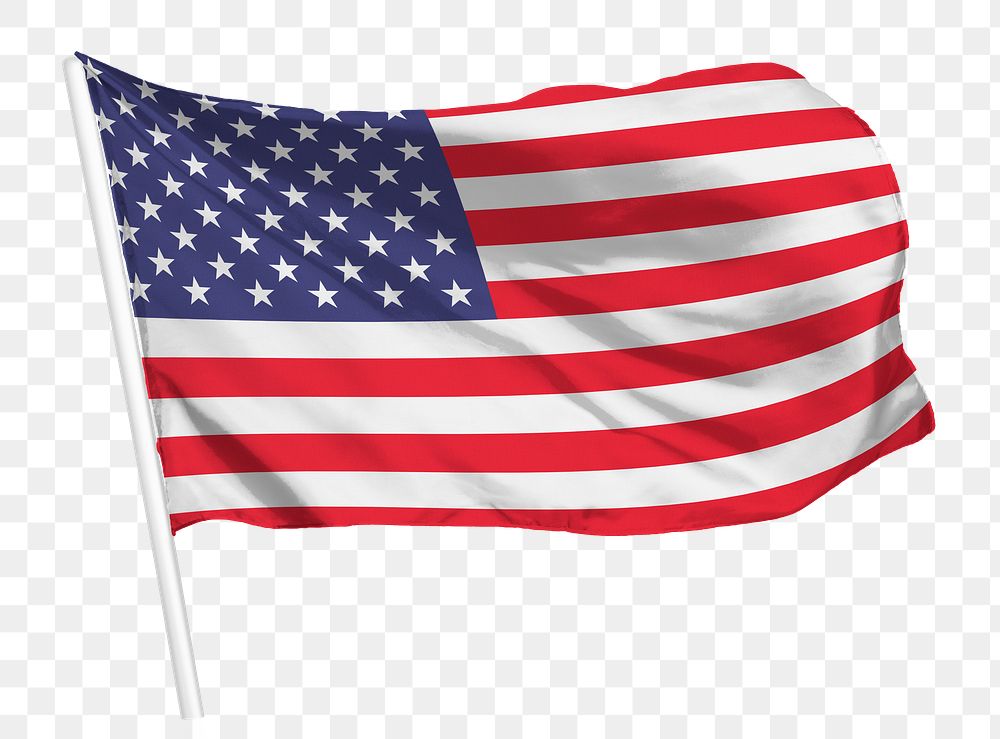 United States, US flag png waving, national symbol graphic