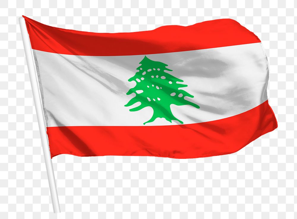 Lebanese flag png waving, national symbol graphic