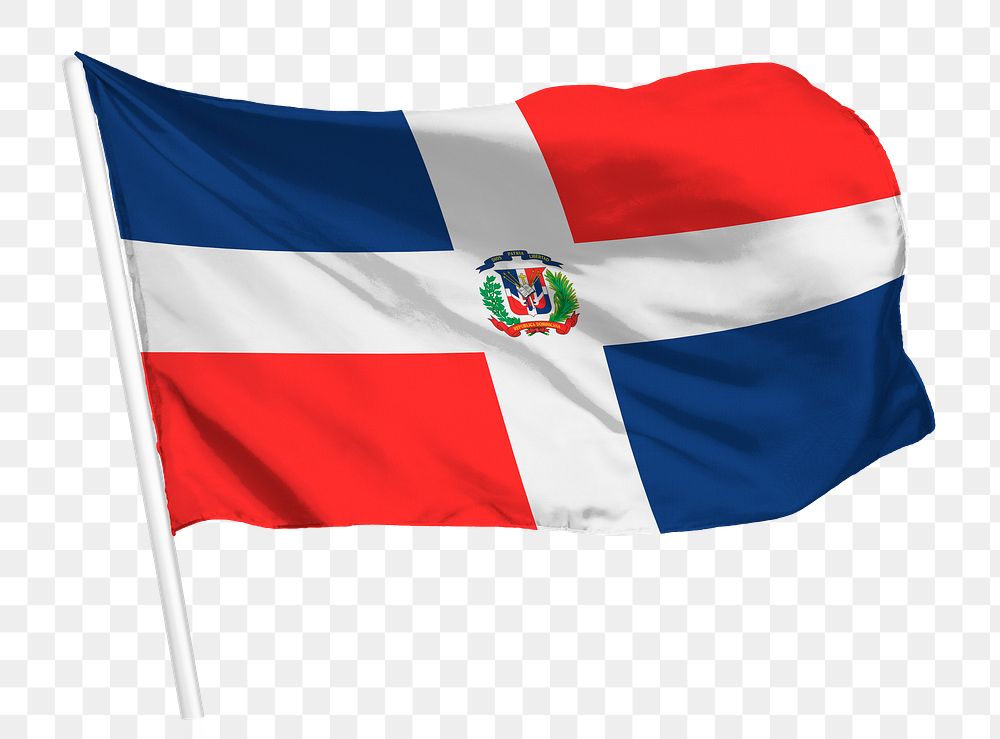 Dominican Republic png flag waving, national symbol graphic