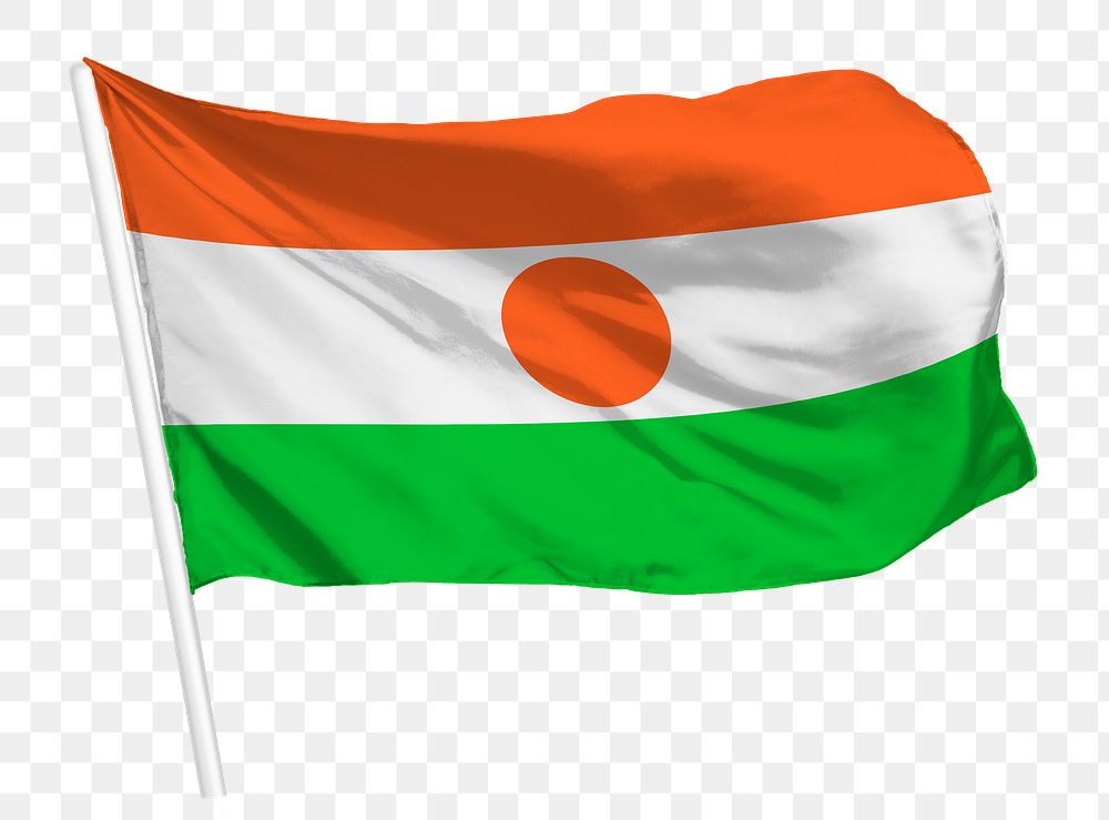 Niger flag png waving, national symbol graphic