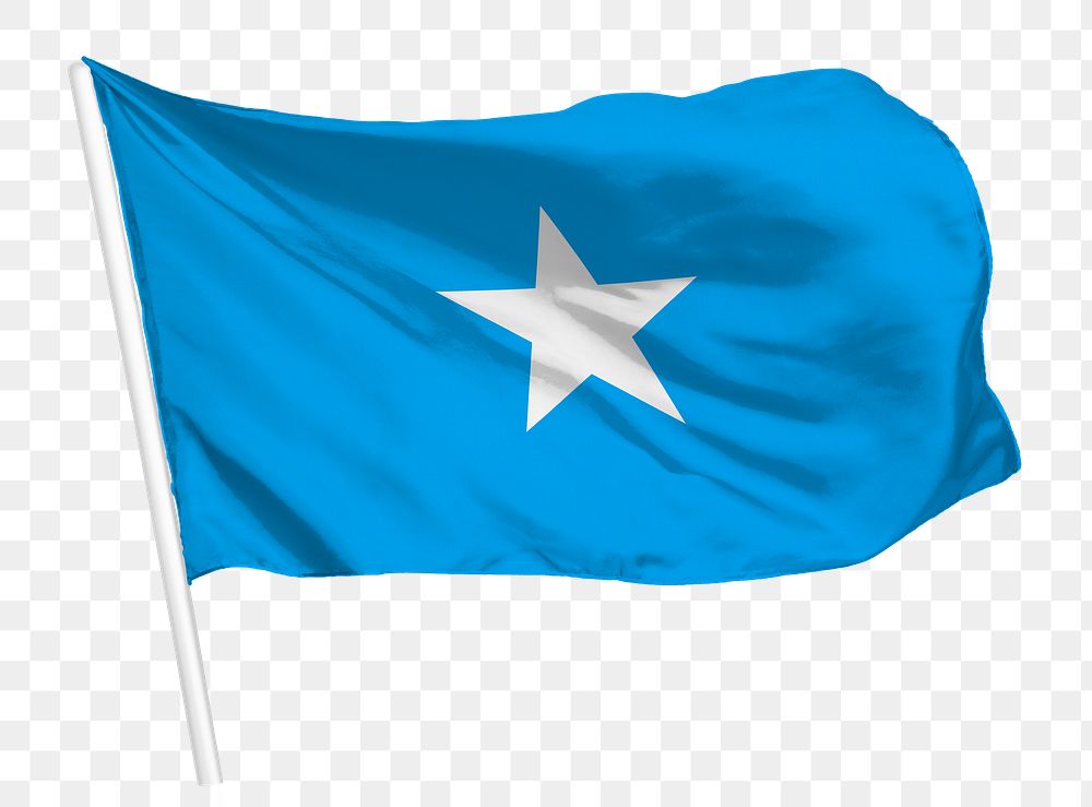 Somalia flag png waving, national symbol graphic