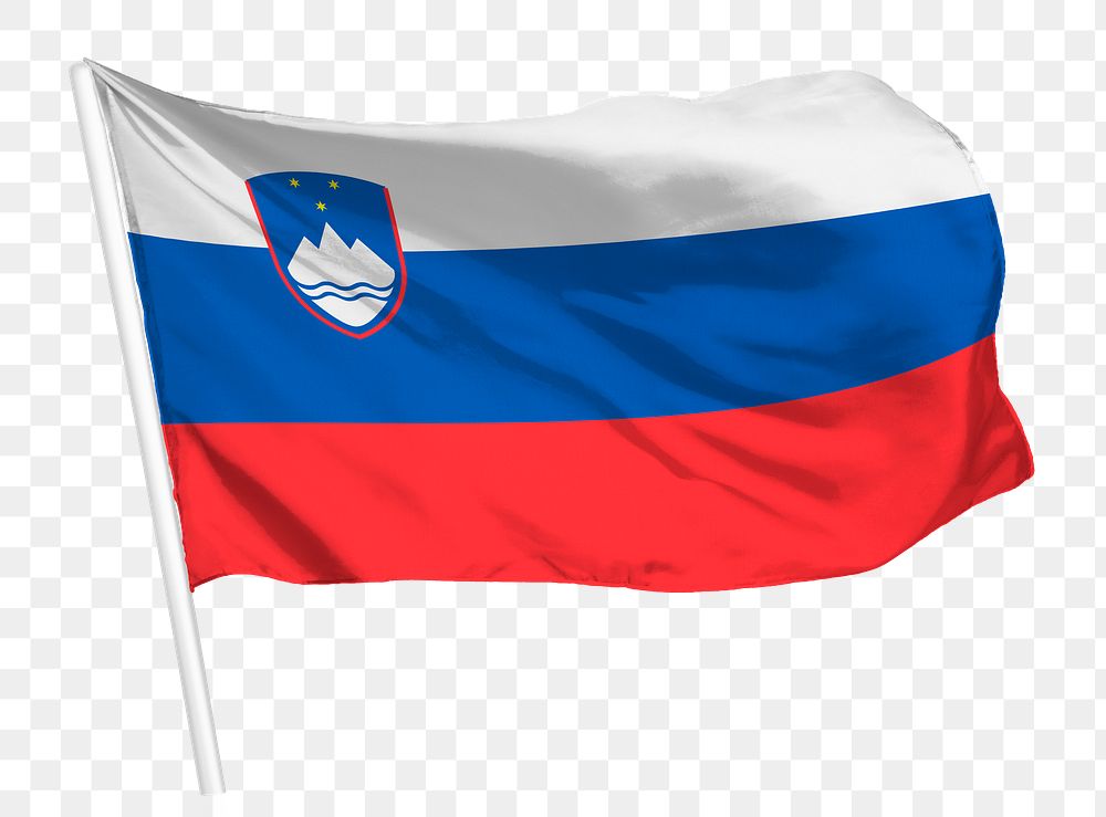 Slovenia flag png waving, national symbol graphic