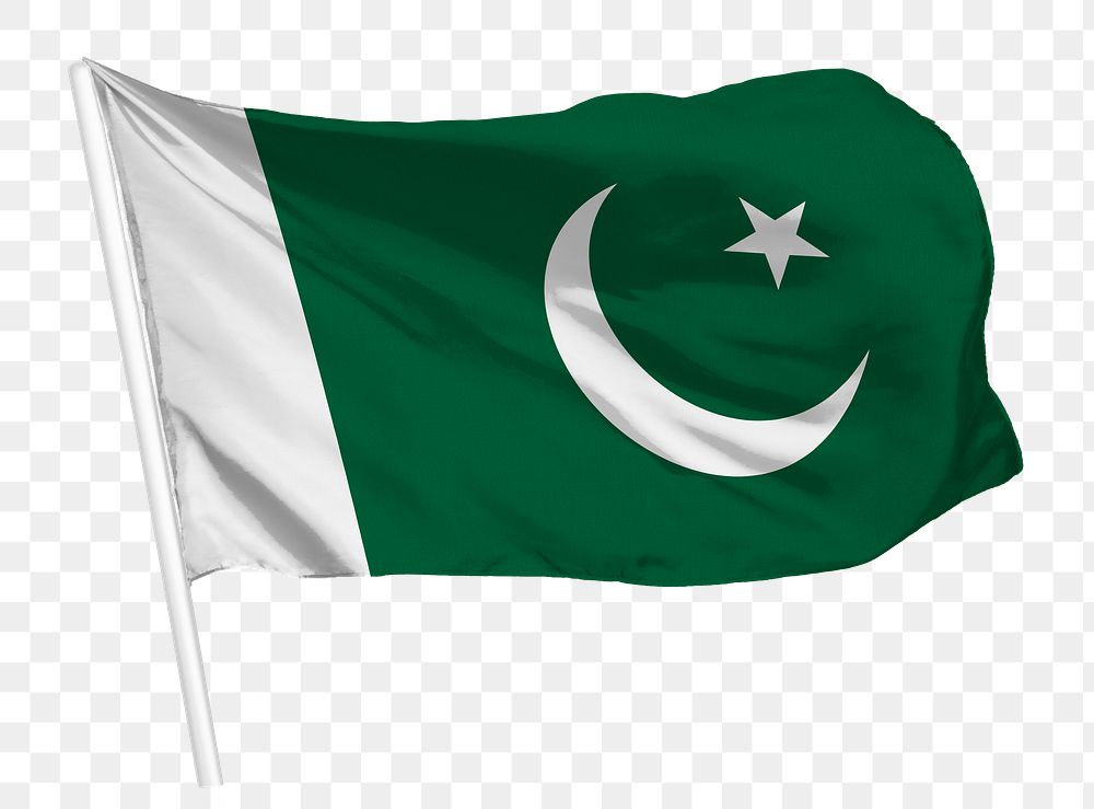 Pakistani flag png waving, national symbol graphic
