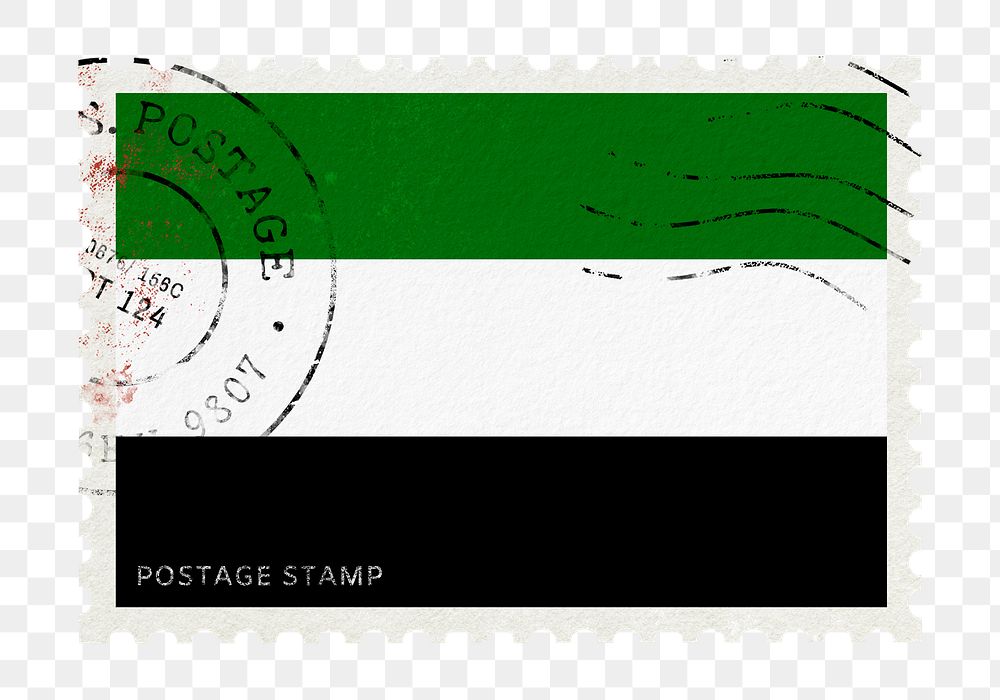 National Front of Afghanistan png post stamp sticker, transparent background