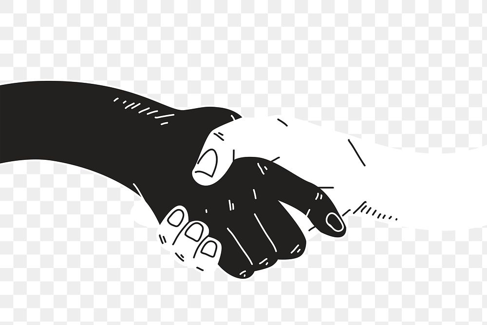 Helping hand png sticker,  transparent background
