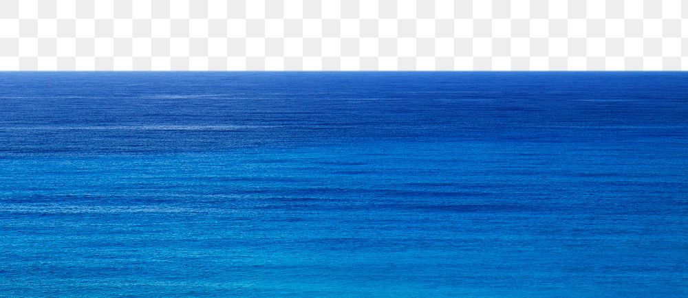 Blue water texture png border, transparent background