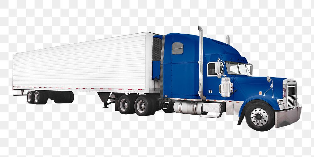 Blue truck png sticker, vehicle image, transparent background