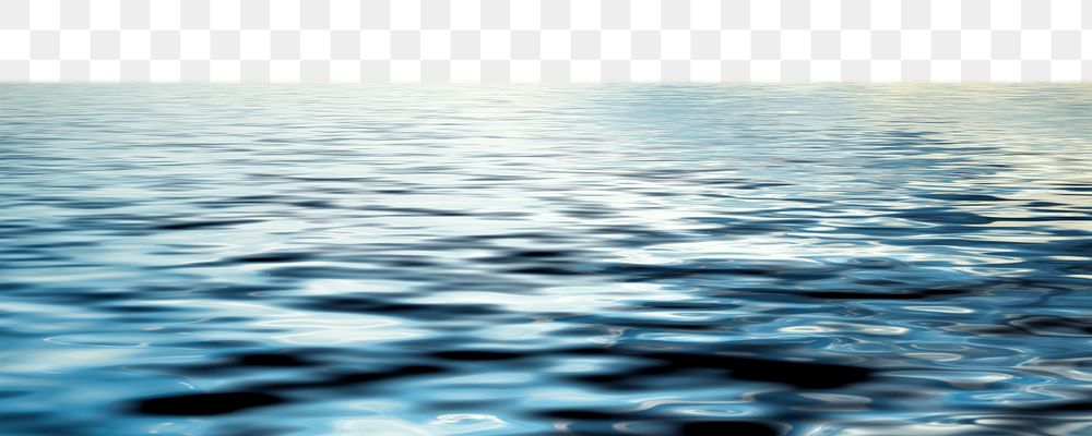 Sea water png border, nature, transparent background