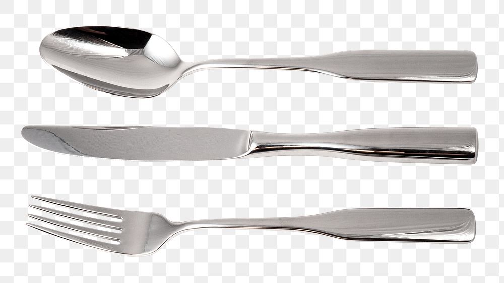 Cutlery png sticker, utensil transparent background