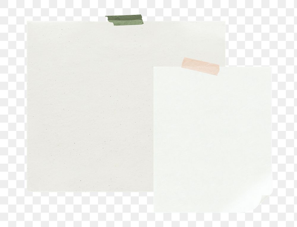 Sticky note png journal sticker, transparent background
