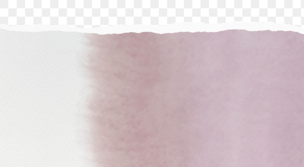 Gradient pink png border, torn paper design, transparent background