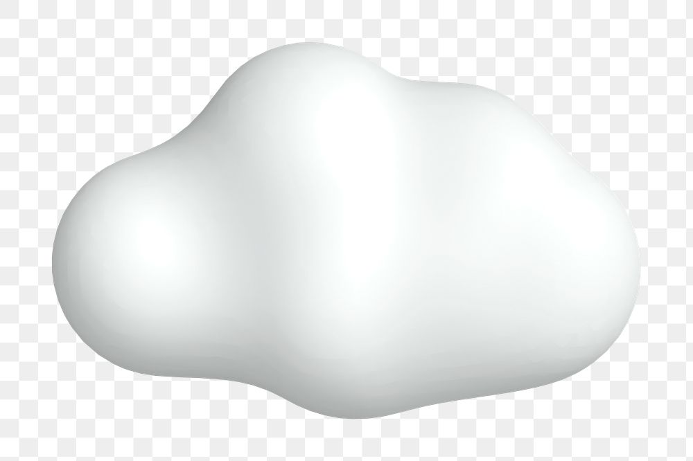 Cloud  png sticker, sky 3D cartoon transparent background