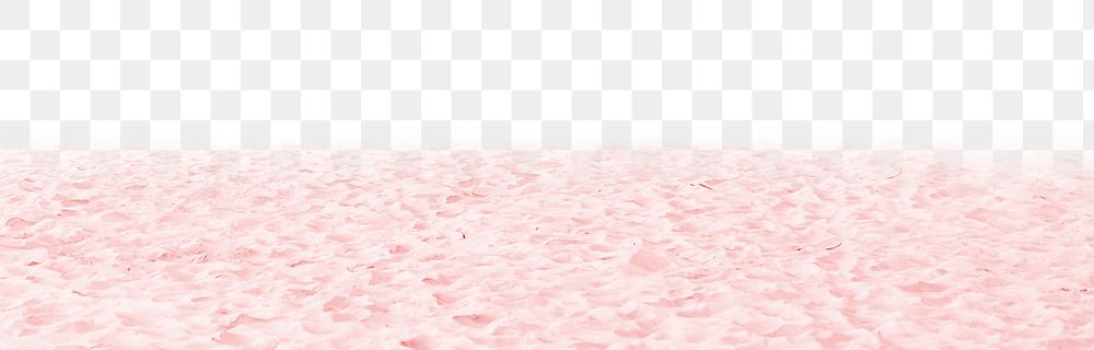 Pink sand png border, feminine aesthetic, transparent background