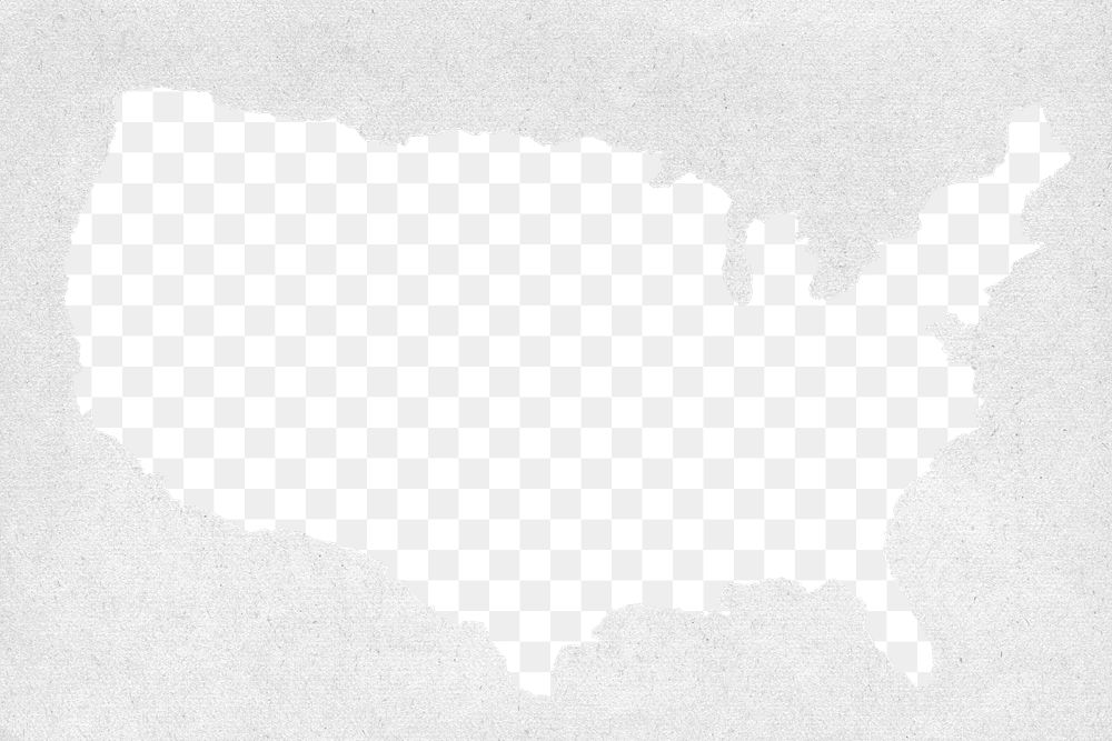 Png America broken wall mockup, transparent background