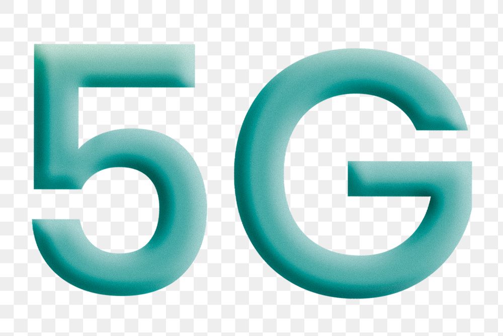 5G network png icon sticker, transparent background