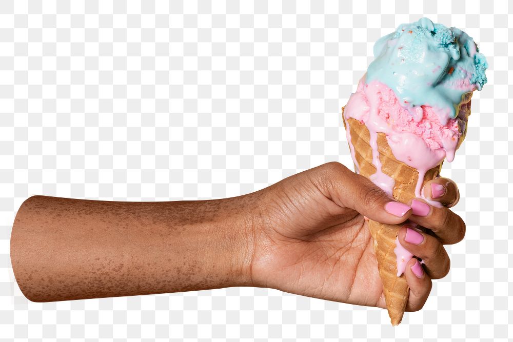 Ice-cream png sticker, dessert image, transparent background